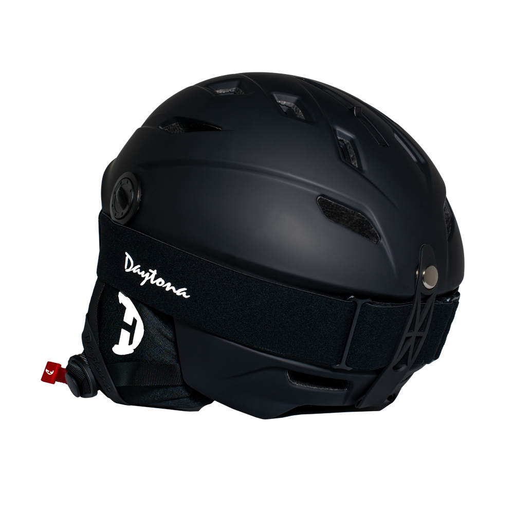 Daytona Carver Ski Helmet - Adjustable Ski Helmet for Men, Women & Youth - Dull Black with Anti-Fog Visor