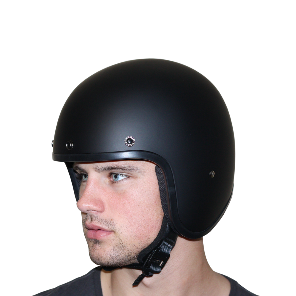 Daytona Helmets DOT Approved Daytona Cruiser Open Face Motorcycle Helmet - Men, Women & Youth - With Visor & Graphics - W/ Toxic