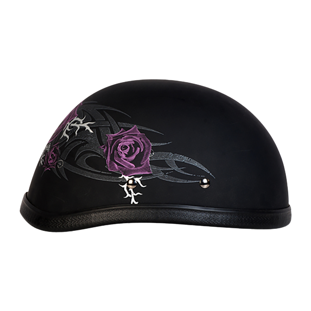 Daytona Helmets Novelty Eagle- W/ Purple Rose
