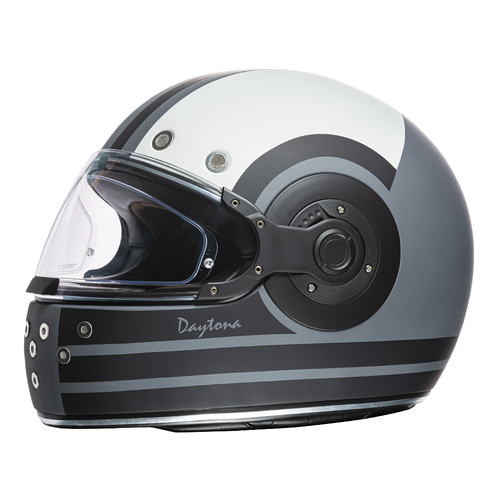 Daytona Helmets DOT Daytona Retro Full Face Motorcycle Helmet: Vintage Style for Men, Women, & Youth - W/ Racer