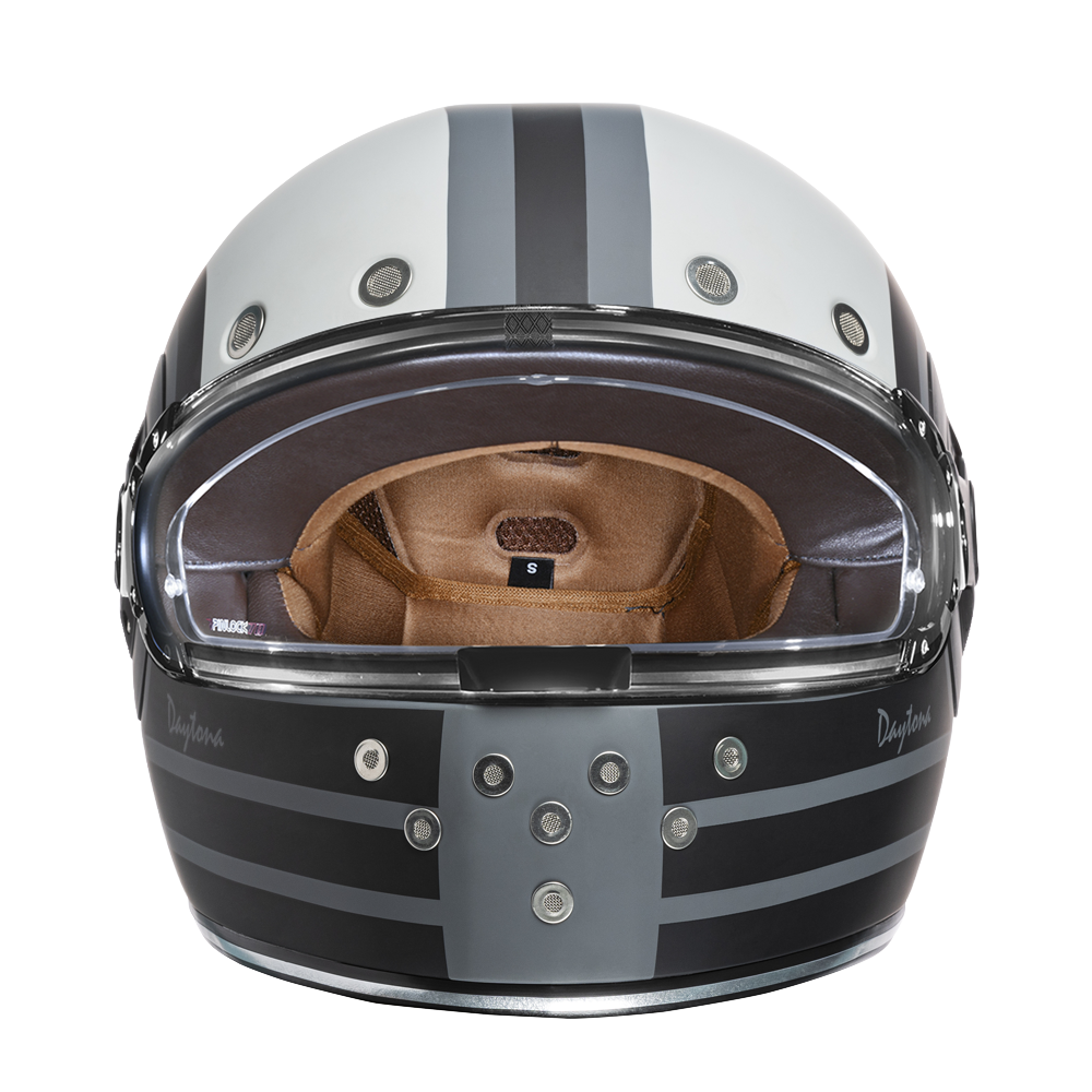 Daytona Helmets DOT Daytona Retro Full Face Motorcycle Helmet: Vintage Style for Men, Women, & Youth - W/ Racer