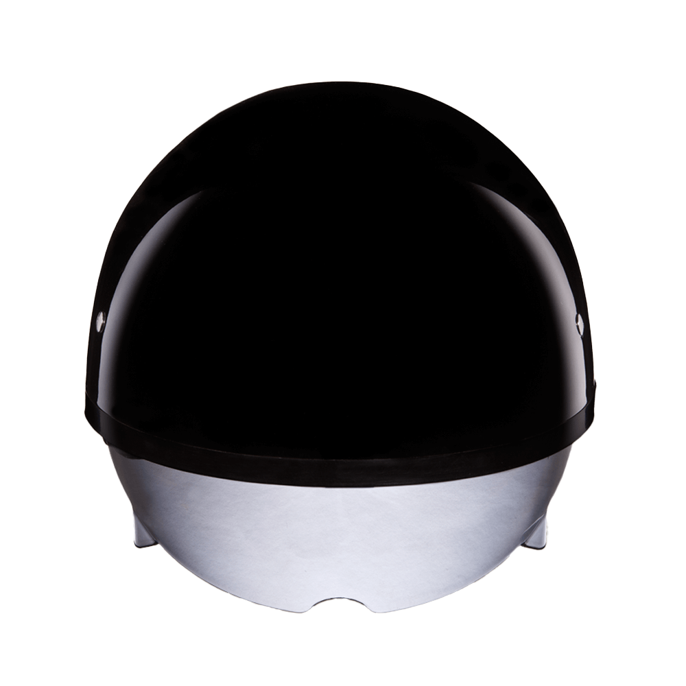 Daytona Helmets D.O.T. Daytona Skull Cap W/ Inner Shield- Hi-Gloss Black