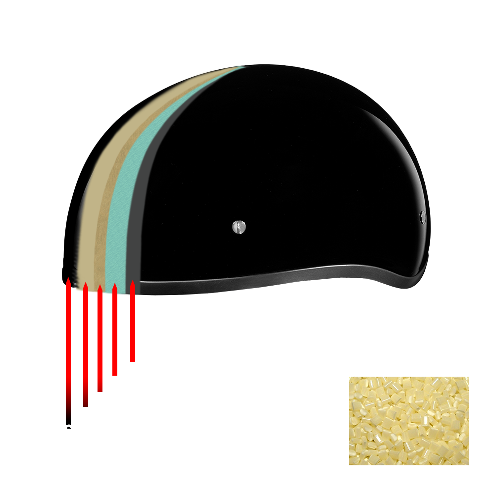 Daytona Helmets DOT Approved Daytona Skull Cap Half Shell Motorcycle Helmet - Beanie Style for Motorcycles, Cruisers, Scooters, and Mopeds - Pearl White