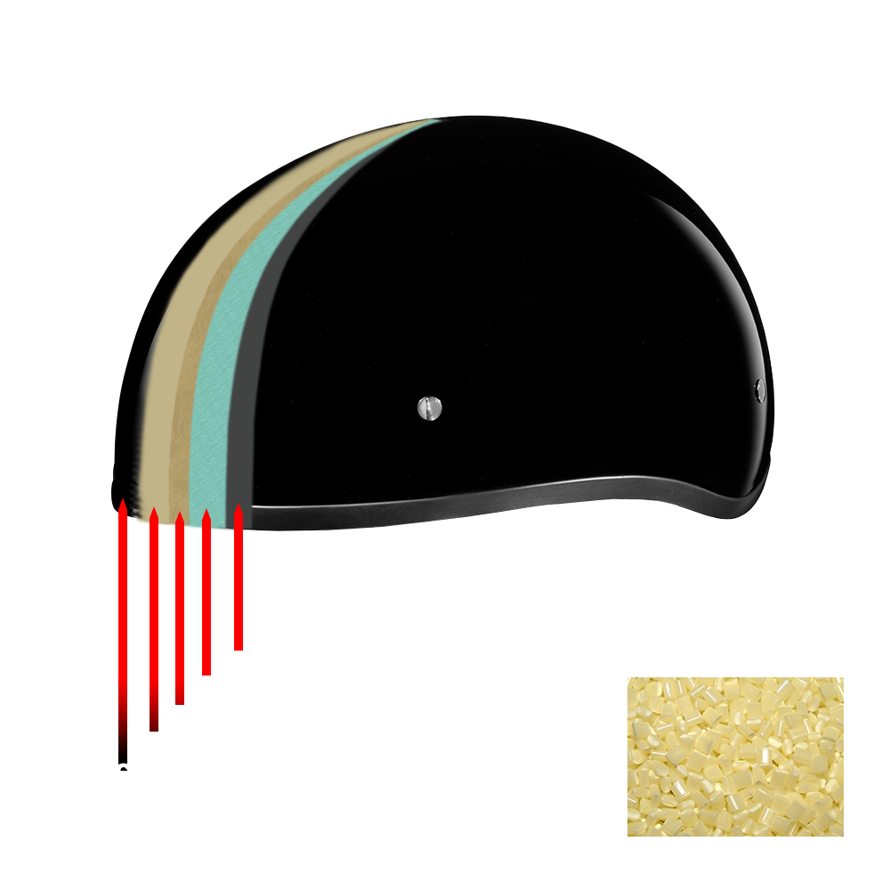 Daytona Helmets DOT Approved Daytona Skull Cap Half Shell Motorcycle Helmet - Beanie Style for Motorcycles, Cruisers, Scooters, and Mopeds - Black Cherry