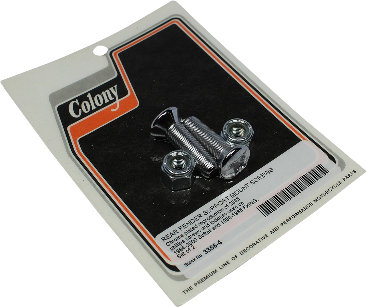 Rear Fender Screw Mount  - Chrome