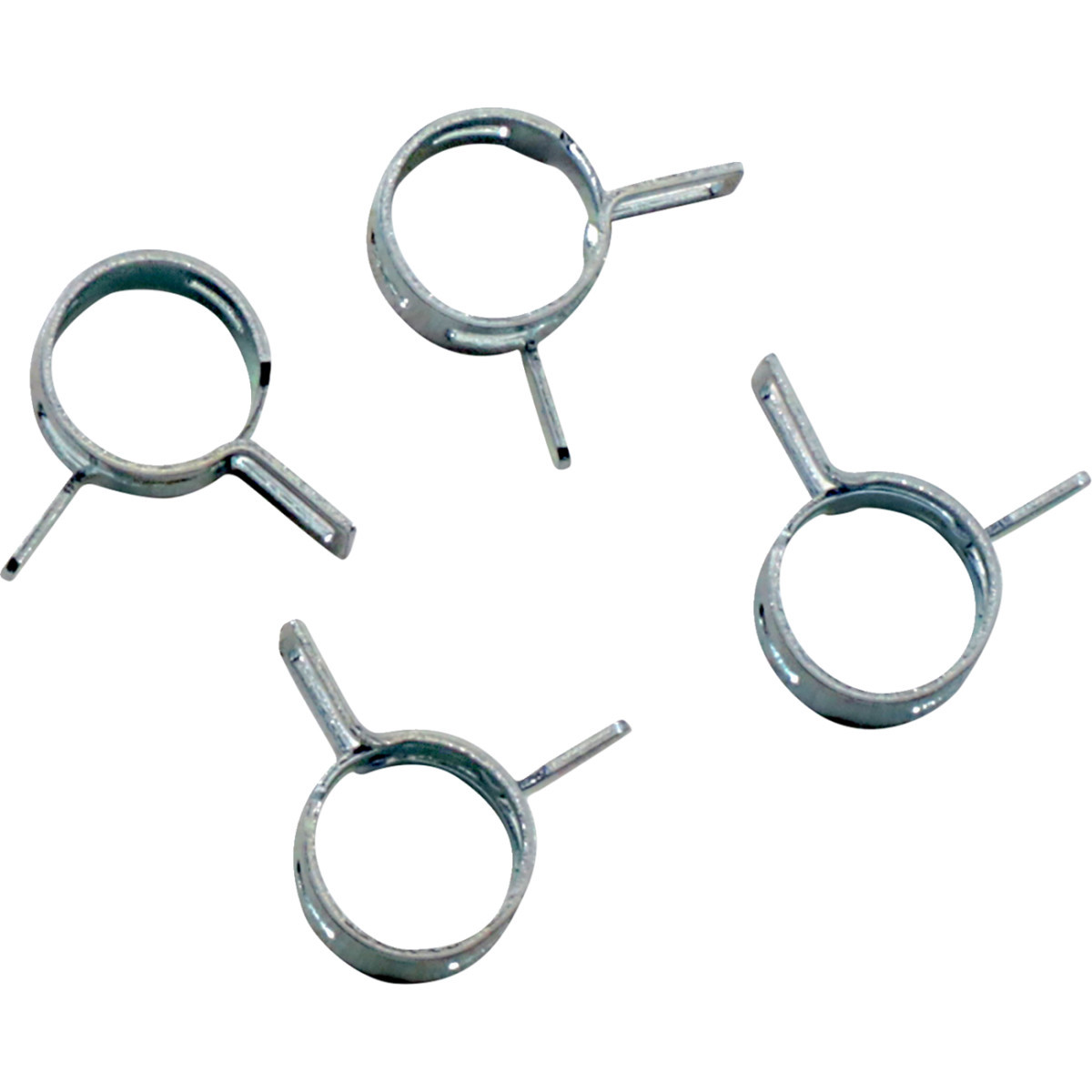 ALL Balls #FS00059 - Refill Clamp Kit - Fuel Line/Band - Parallel Ear - Silver - 10 mm - 4 Pack