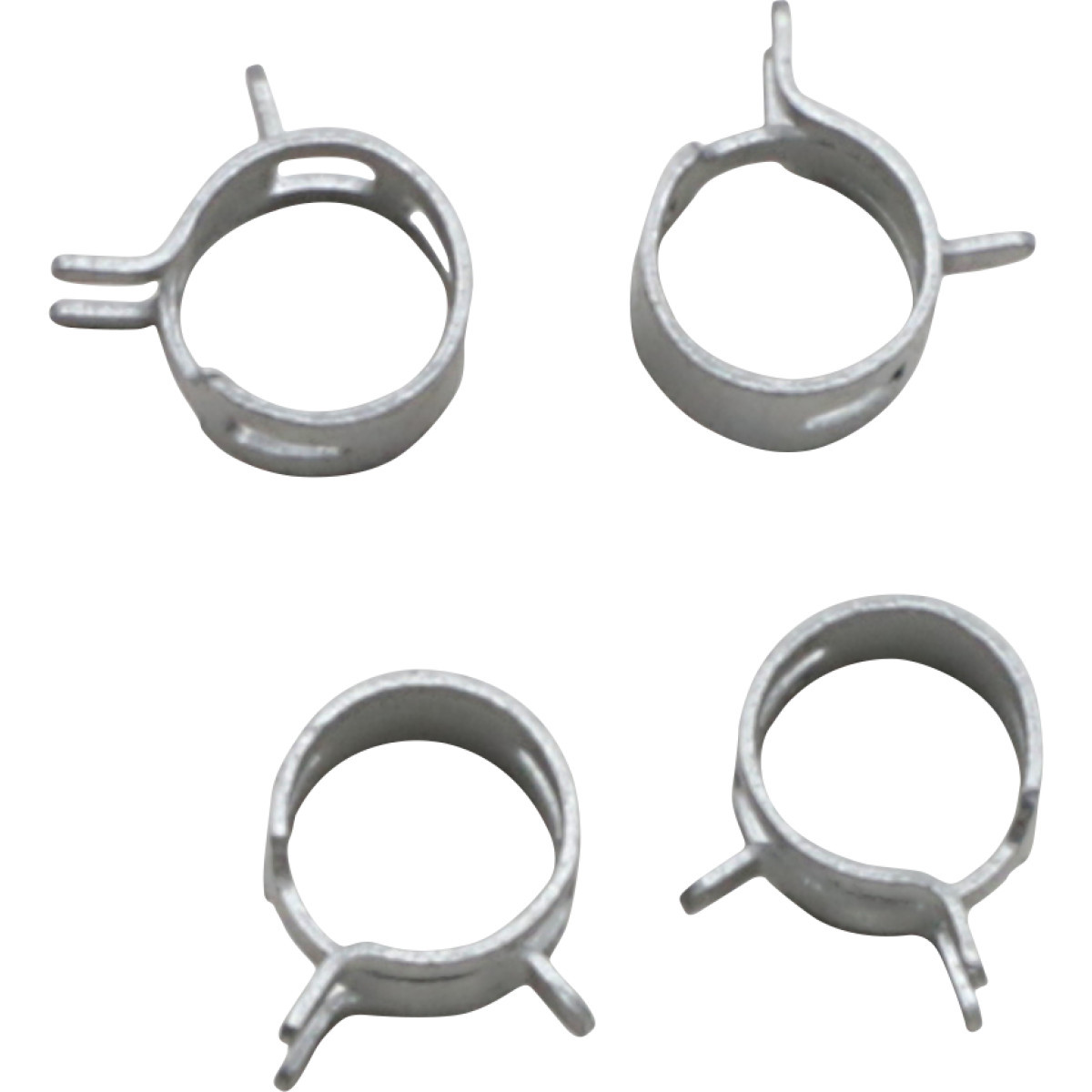 ALL Balls #FS00063 - Refill Clamp Kit - Fuel Line/Band - Parallel Ear - Silver - 11 mm - 4 Pack