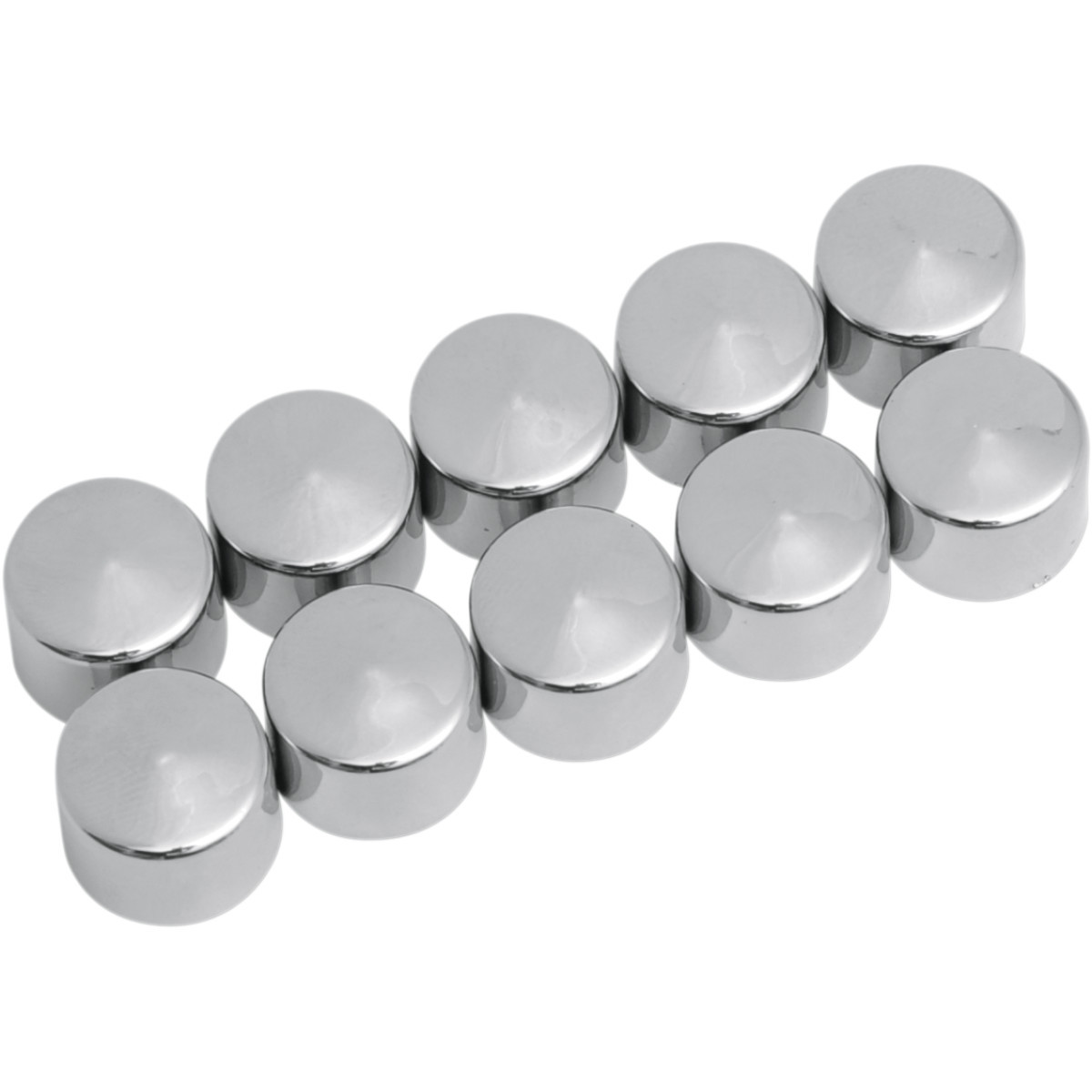 Drag Specialties - Bolt Covers - Hex - 7/16" - Chrome - 10 Pack