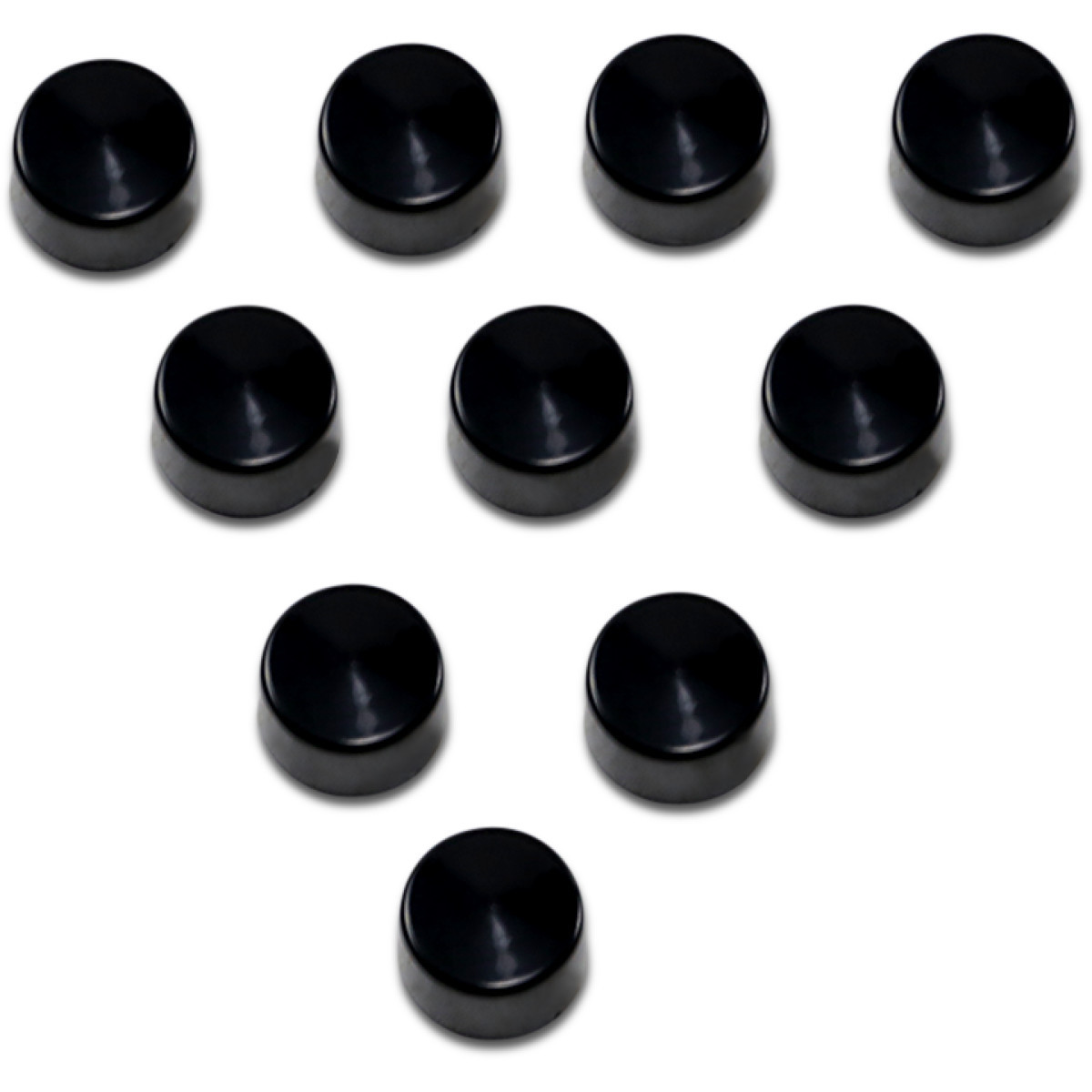 Drag Specialties - Bolt Covers - Allen/Socket - 5/16" - Black - 10 Pack