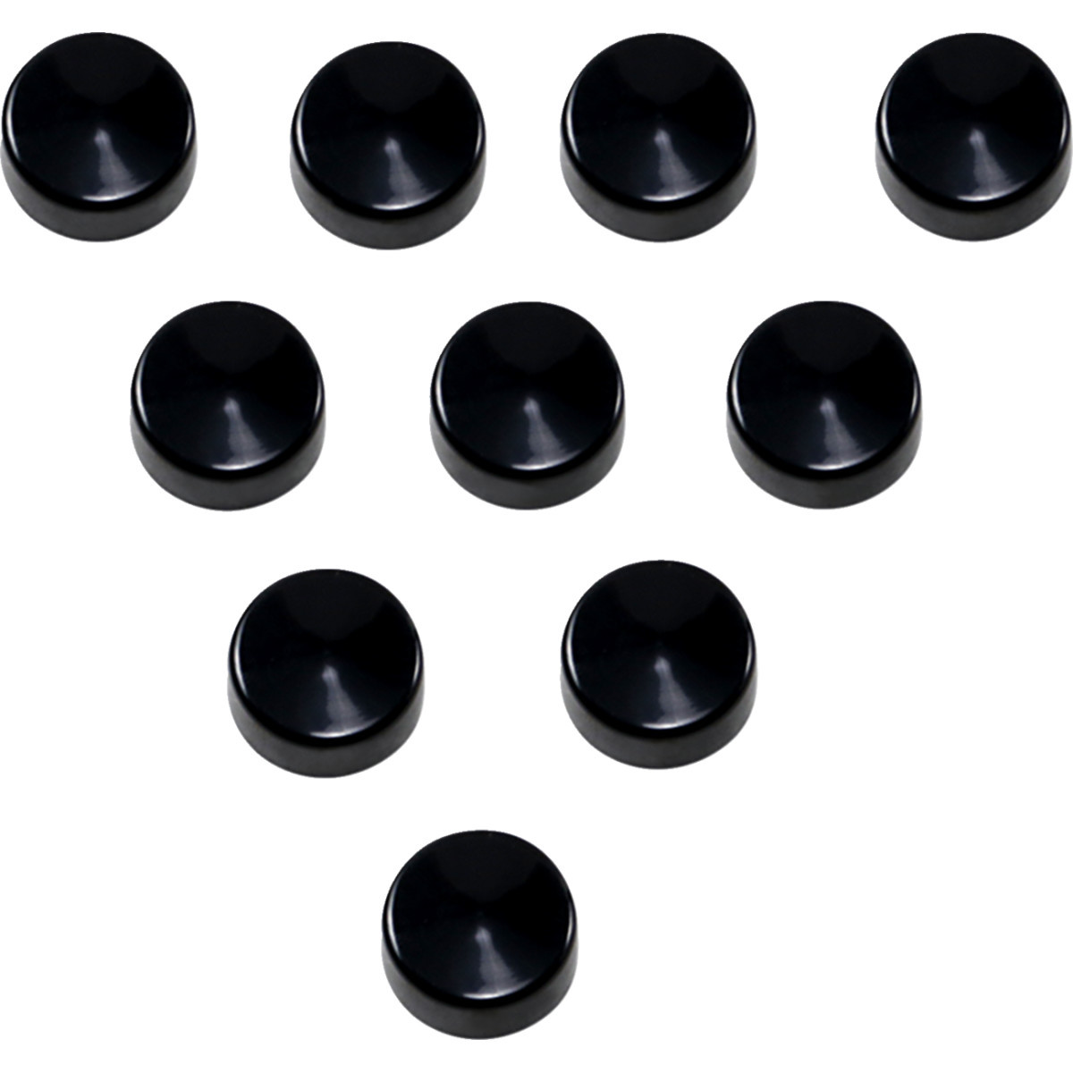 Drag Specialties - Bolt Covers - Hex - 5/8" - Black - 10 Pack