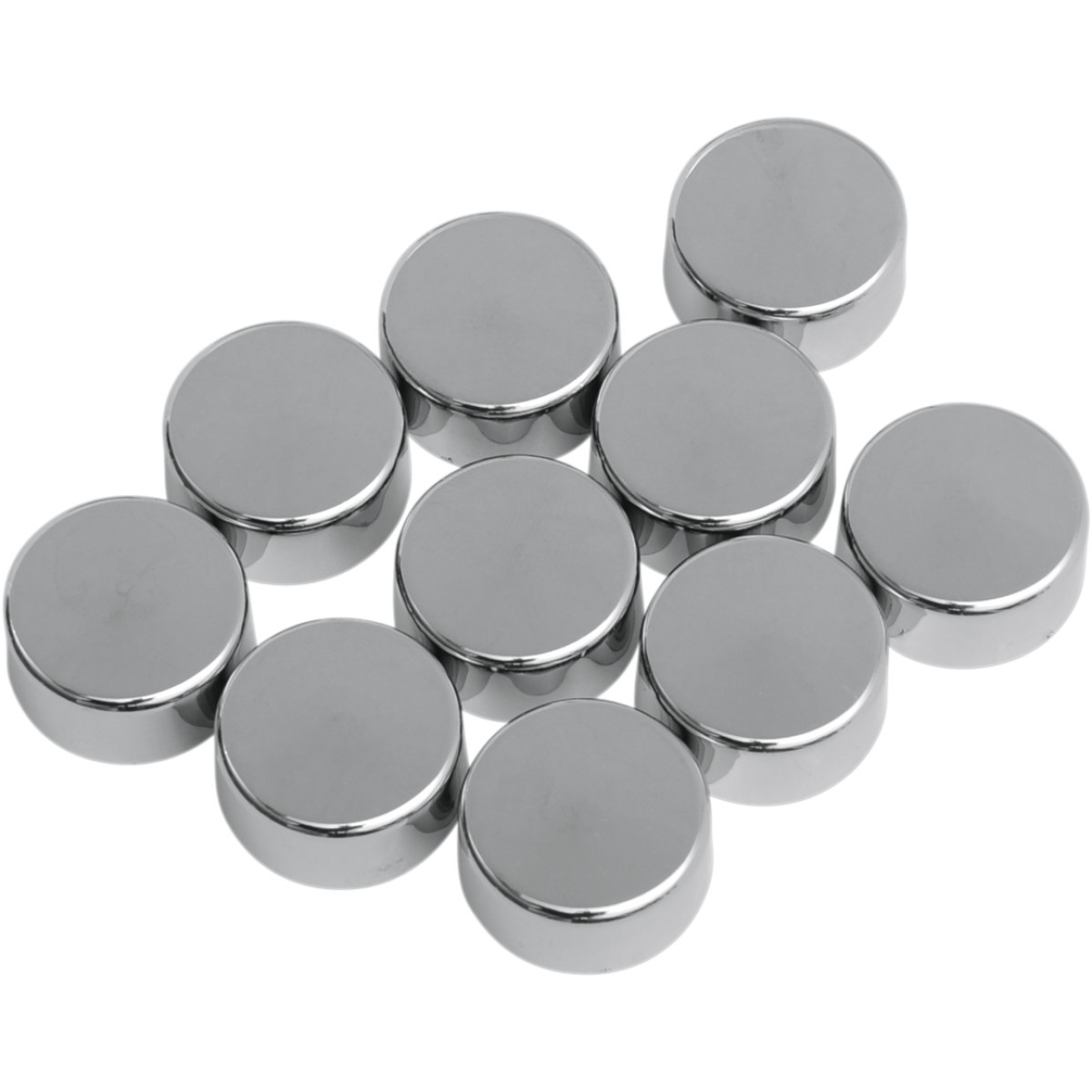 Drag Specialties - Bolt Covers - Hex - 5/8" - Chrome - 10 Pack