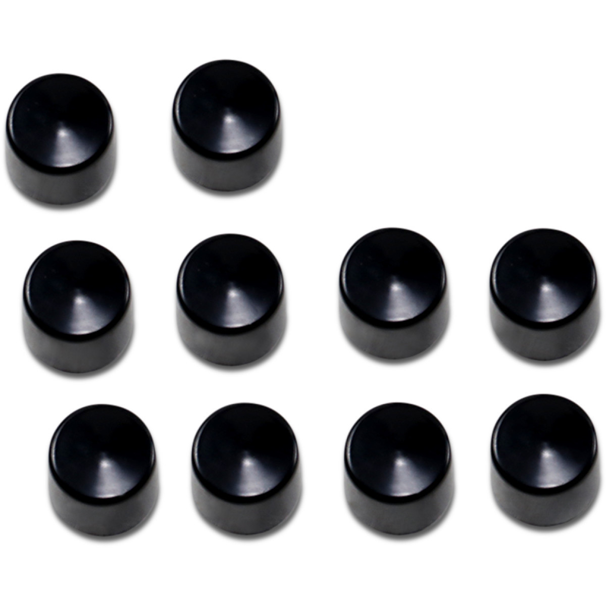 Drag Specialties - Bolt Covers - Hex - Deep - 9/16" - Black - 10 Pack