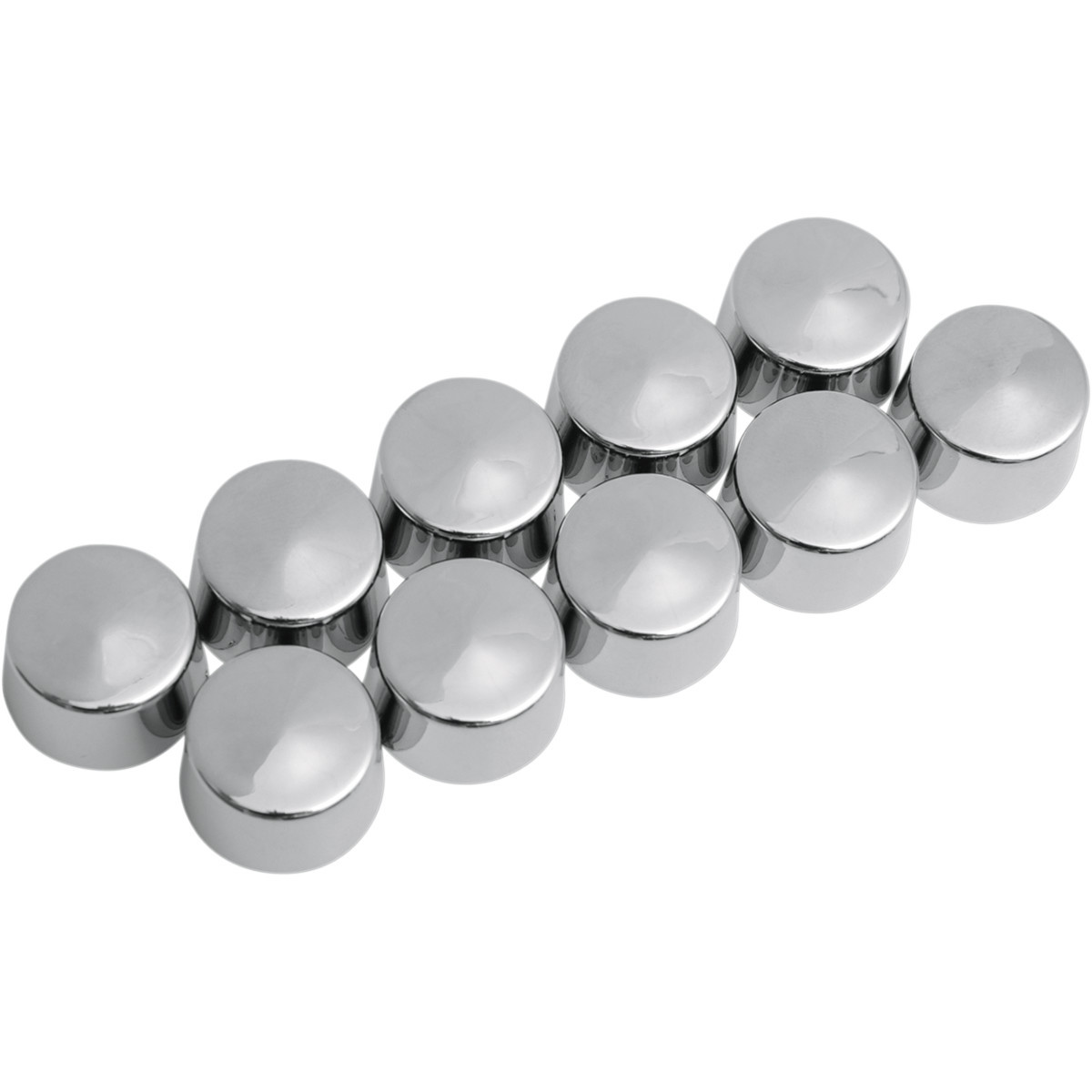 Drag Specialties - Bolt Covers - 12 Point - 10 mm - Chrome - 10 Pack