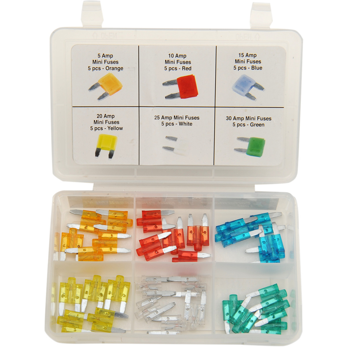 Performance Tool #W5377 - Fuse Assortment - Mini - LED - 30 Pack