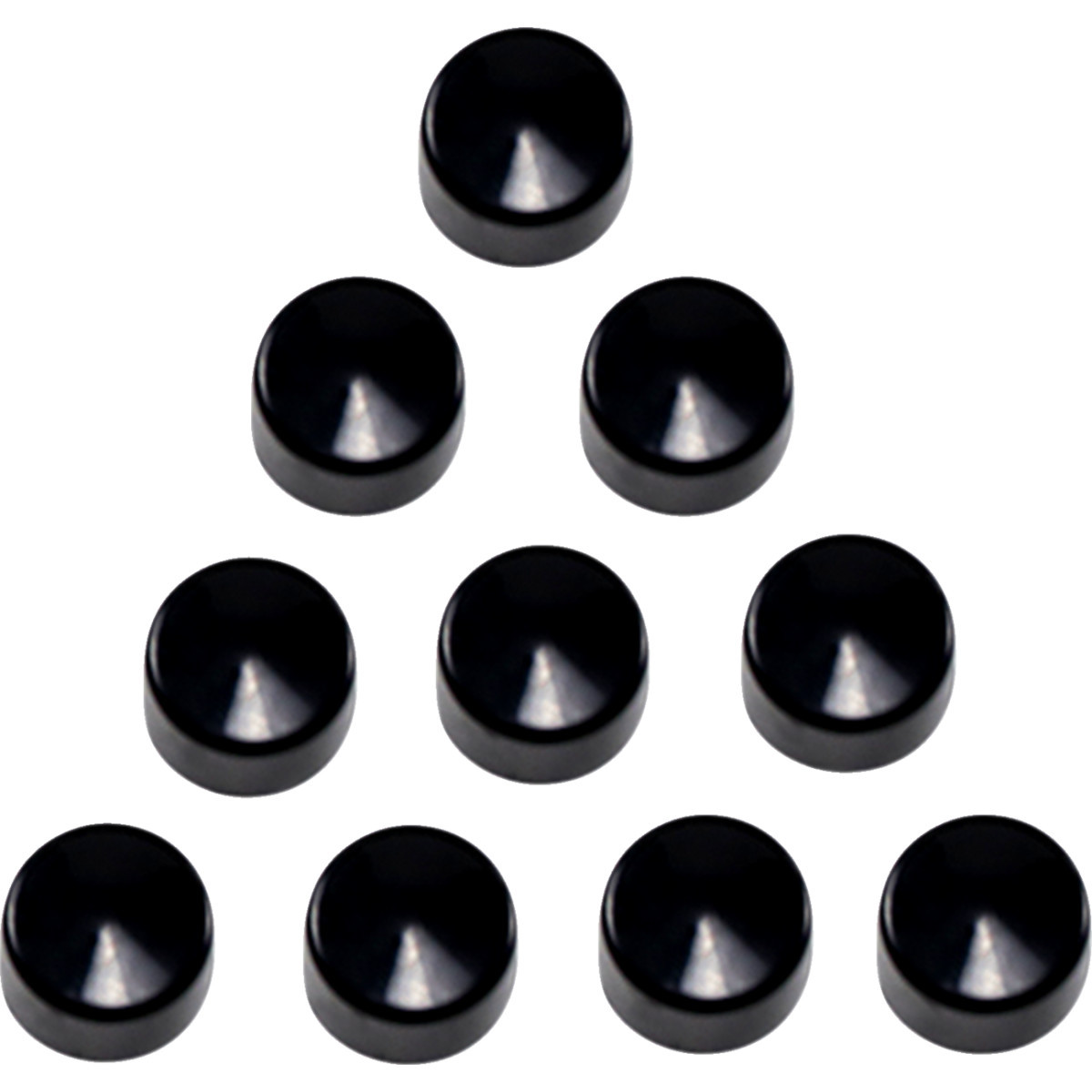 Drag Specialties - Bolt Covers - Allen/Socket - 1/4" - Black - 10 Pack
