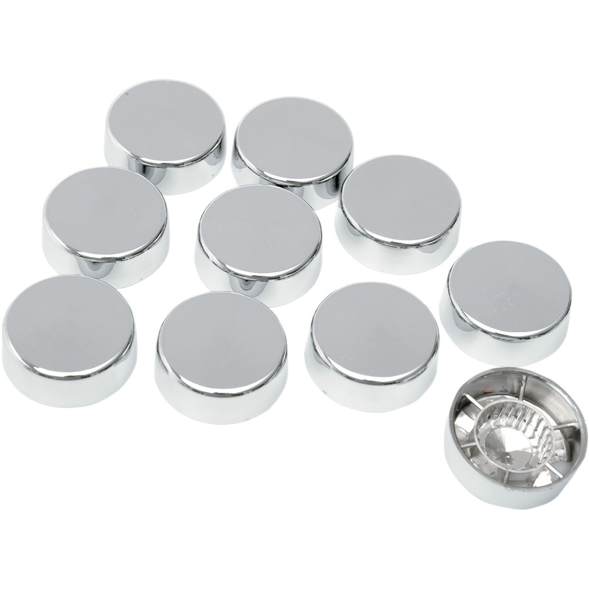 Drag Specialties - Bolt Covers with Washers - Hex - 5/8" - Chrome - 10 Pack