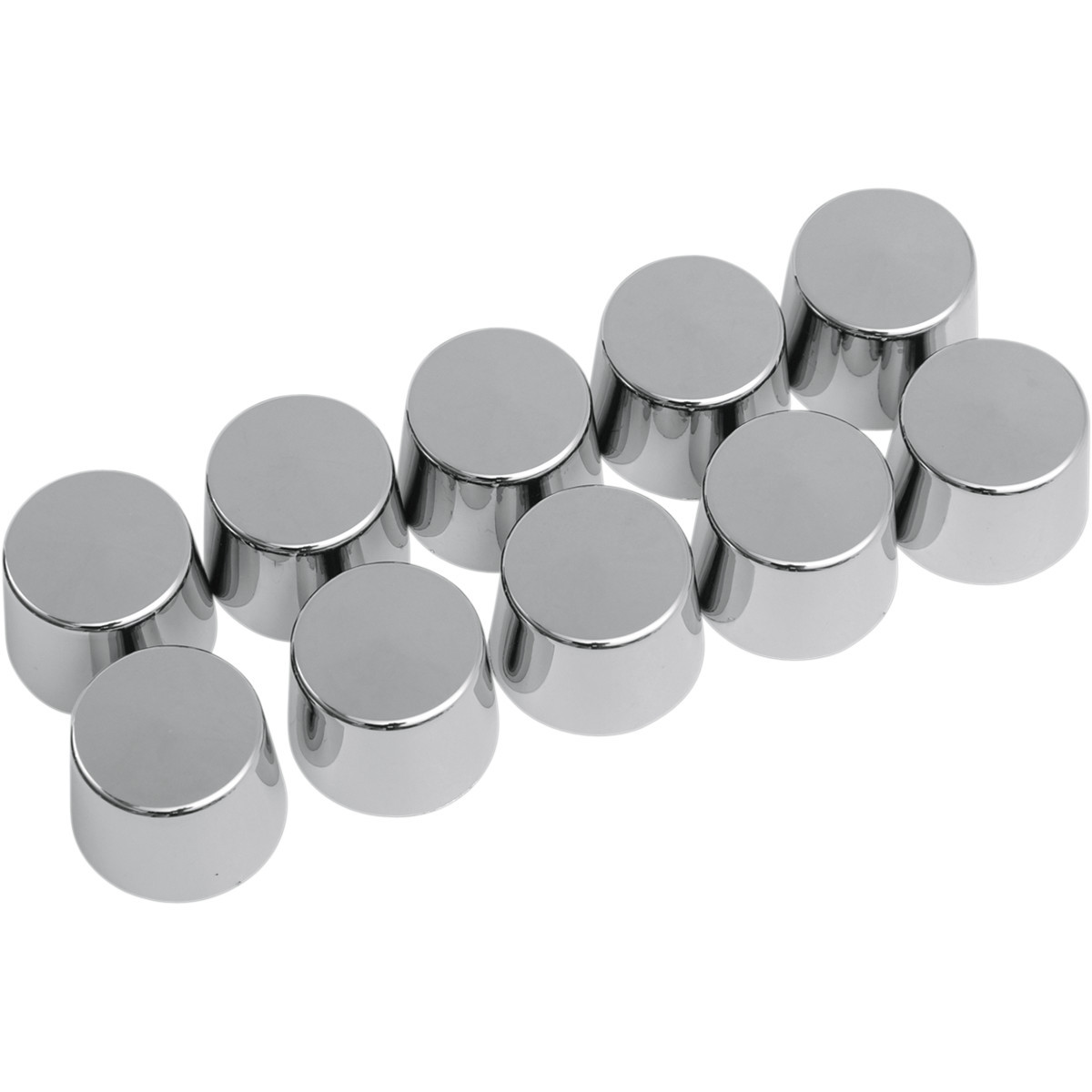 Drag Specialties - Bolt Covers - Hex - Deep - Shouldered - 5/16" - Chrome - 10 Pack