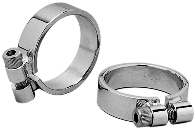 Custom Chrome Chrome Exhaust Clamps Fit For Harley Sportster XL 57-85 Replace for 65273-88T