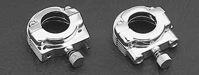 Custom Chrome Single Cable Throttle Clamp Fit For Harley Models 73-80 Custom with 1" Throttle