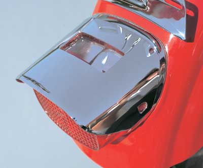 Custom Chrome Taillight Visor Fit For Harley Late Style 73-98 99 Softail Replace for 68006-83T