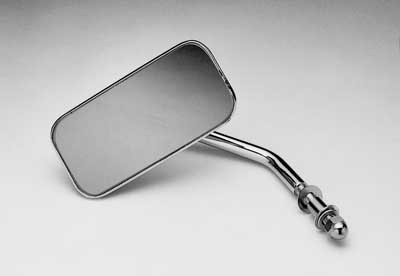 Custom Chrome Chrome 2 - x 4-1/4 - Rectangular Mirror Fit For Harley Models On Left Or Right