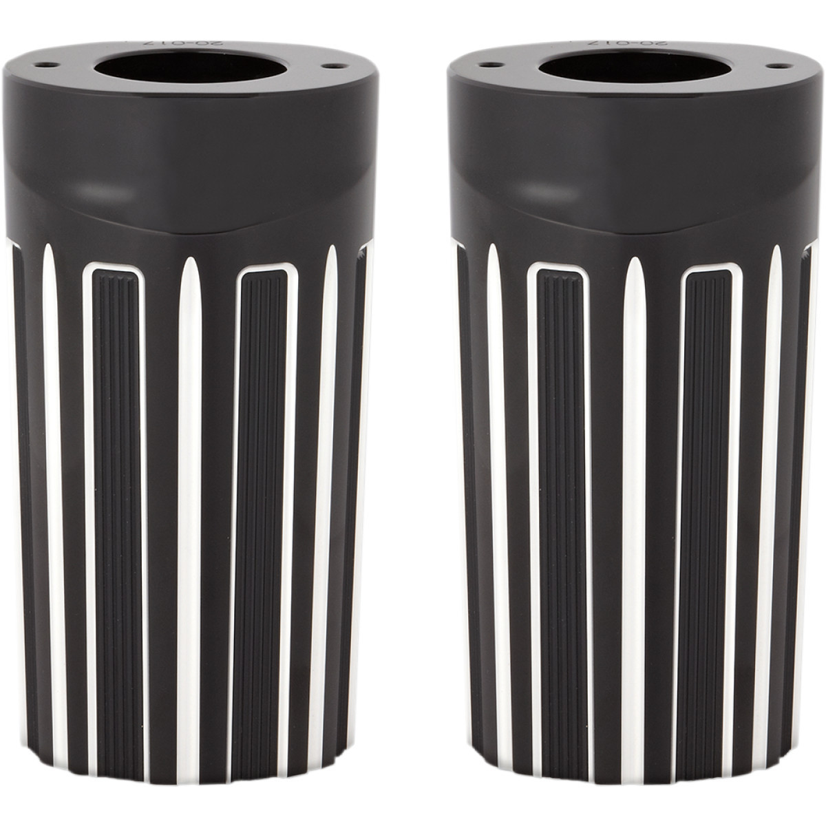 Arlen Ness #20-017 - Fork Boot Covers - Black Anodized - 10-Gauge - FLHT