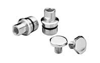 Custom Chrome Upper Fork Tube Plugs Fit For all Showa Wide Glide forks from late 77-13
