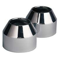 Custom Chrome Fork Boot Caps Fit For Harley FXWG from 80-86 Softail models from 84-99