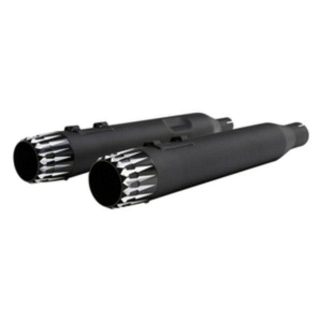 Santee Exhaust Pipe Dual Slip On Mufflers Fit For Harley Davidson Touring 2017-UP Black