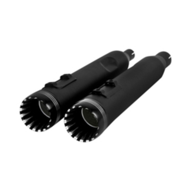 BLACK DEFENDERS  STANDARD MUFFLER  17-20 TOURING