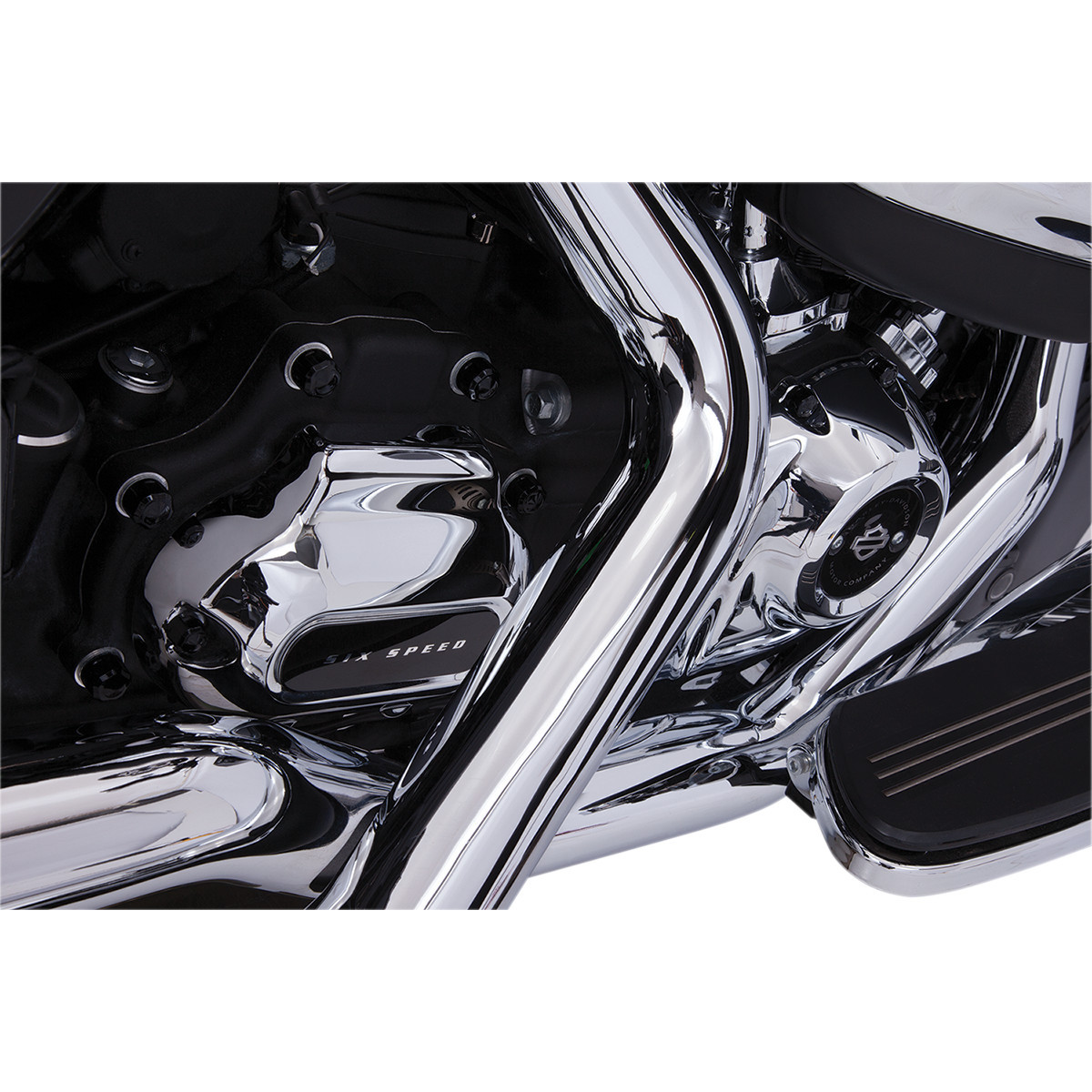 Ciro #70022 - Caps - Engine/Bolt/Cover - Crown/Diamond-Cut - Black - M8