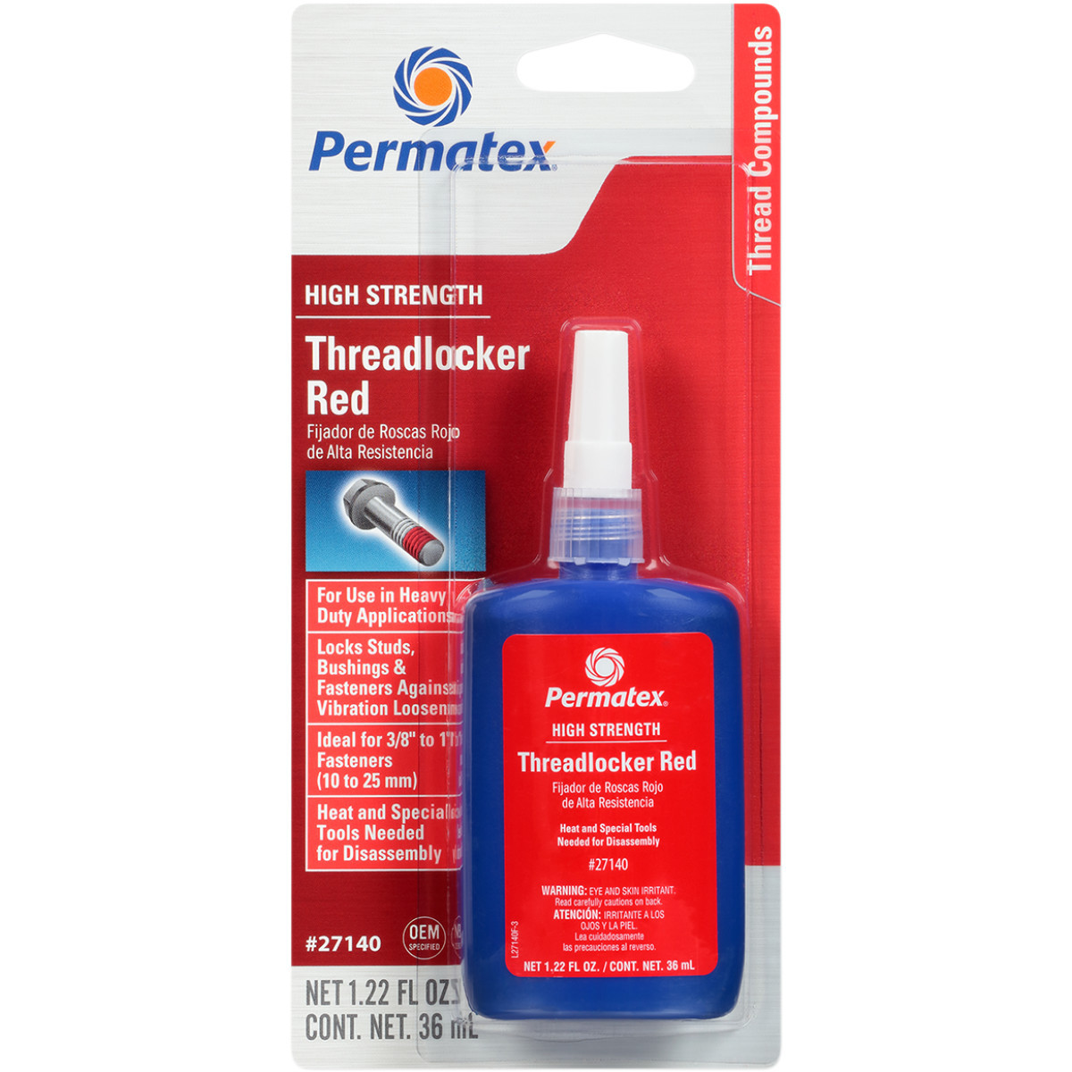 271 Threadlocker - 1.22 U.S. fl oz.