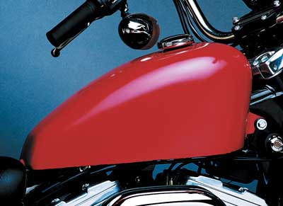 Santee 3.25 Gal.Rubber Mounted 'King' Tank Fits For Harley Sportster models from 82-94