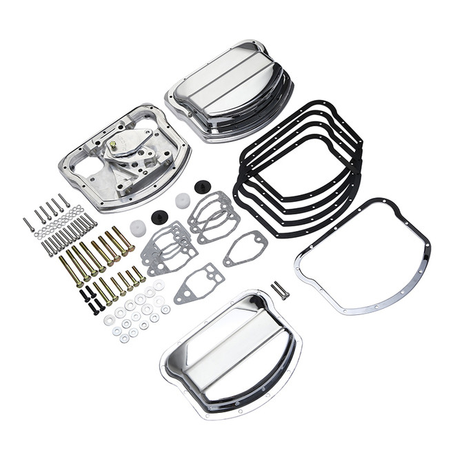 Custom Chrome Panhead Valve Rocker Boxes Top Covers Chrome Fit For Evolution FXR Dresser 84-00