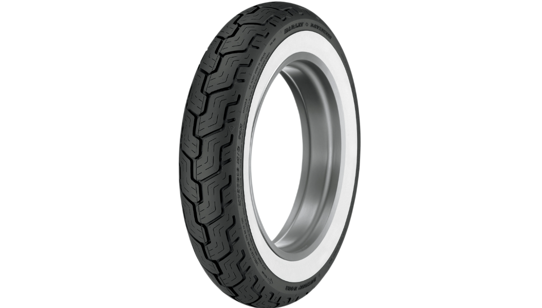 Dunlop Tire - D402 - Rear - MT90-16 - Wide Whitewall - 74H