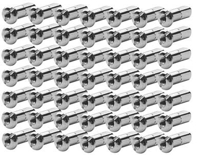 Custom Chrome Spoke Nipples Chrome Fit For Harley Wheel Rim with 6mm Square Stock Length