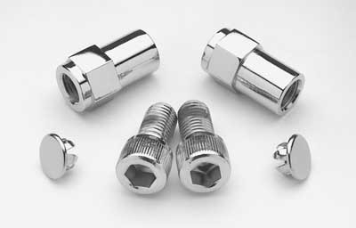 Custom Chrome Mirror Stem Mounting Kit Fit For 5/16" Doss Marker Light CCI #09127 & 09130