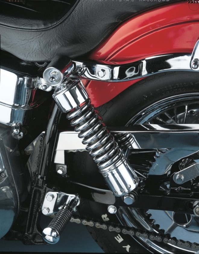 Custom Chrome Shock Absorber without Covers Fit For Harley Big Twin 4-Speed Models 1973-1986