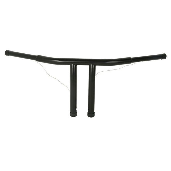 Custom Chrome 8" Rise 1 1/4" T-Bar Handlebars Bar Fits For Harley Softail Chopper Custom Black
