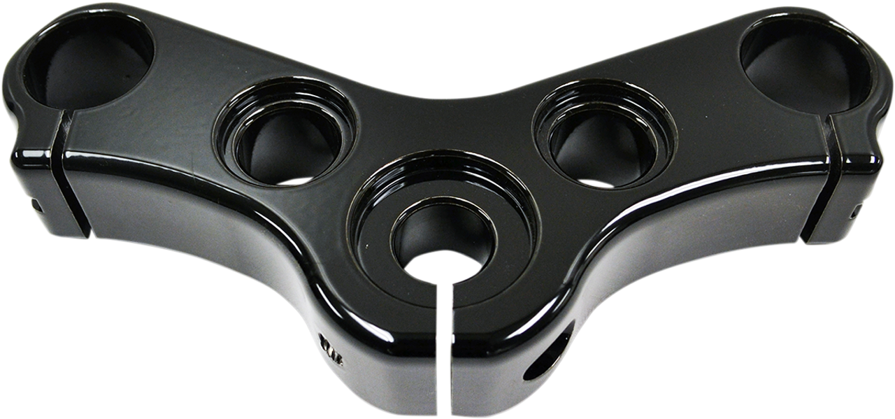 LA Choppers #LA-7433-05B - Top Triple Clamp - Gloss Black Powdercoat Finish - '10-'15 XL1200X