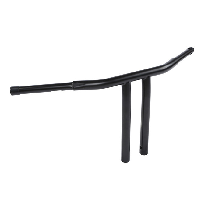 Custom Chrome 14" Rise 1-1/4"T-Bar Handlebars Bar Matte BlackFits For Harley Softail Chopper Custom Black