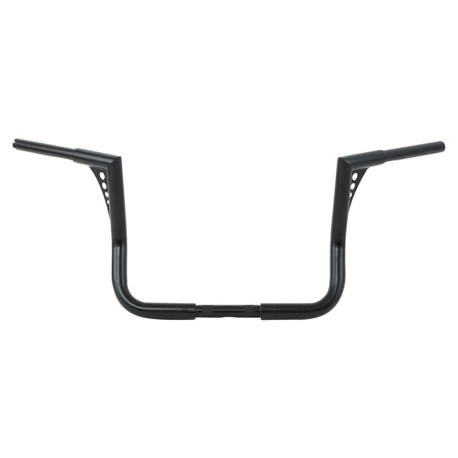 Custom Chrome 1-1/4" Fat Handlebar 12" Rise Ape Hanger Bar Matte Black Chrome Fit For Harley Touring Bagger