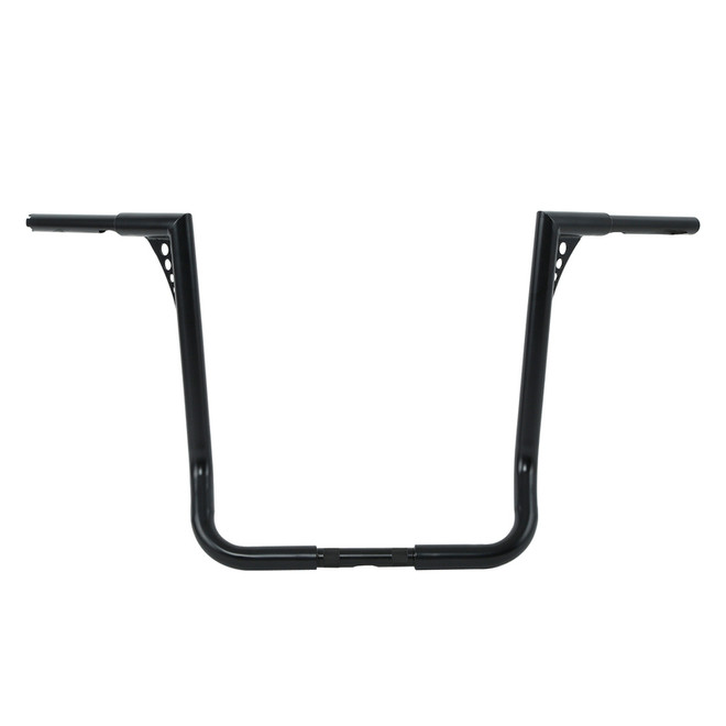 Custom Chrome 1-1/4" Fat Handlebar 18" Rise Ape Hanger Bar Matte Black Chrome Fit For Harley Touring Bagger