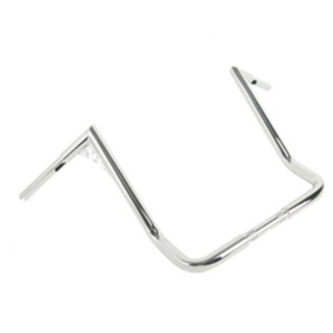 Custom Chrome 1-1/4" Fat Handlebar 18" Rise Ape Hanger Bar Matte Black Chrome Fit For Harley Touring Bagger