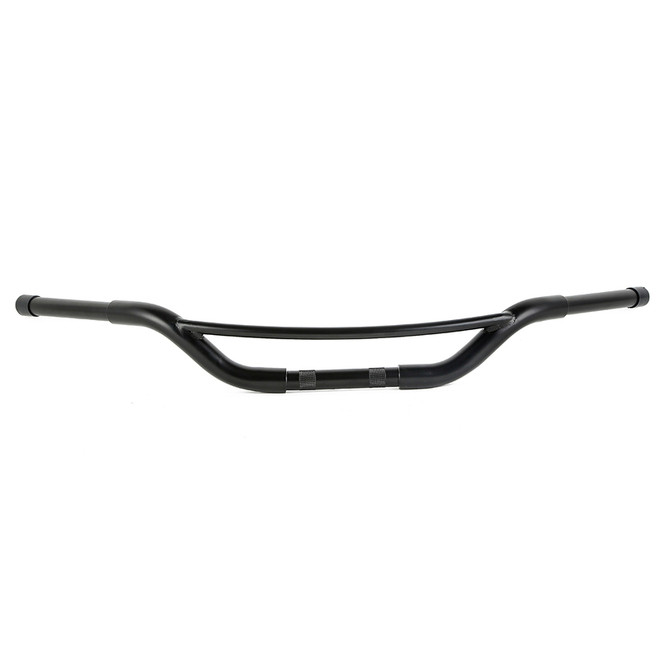 Santee 4" Rise 1-1/4'' Fat Hollywood Handlebars Chrome Matte Black Fit For Harley FLSTC FLSTF