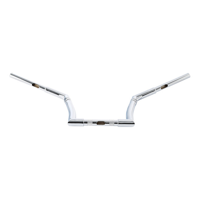 Santee 12" Rise Adjustable Ape Handlebar Matte Black Chrome Fit For Harley Sportster Softail