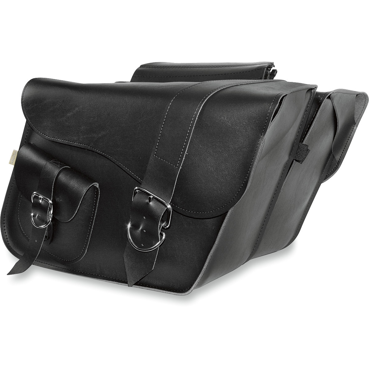 Willie & MAX Luggage #58750-00 - Ranger Slant Saddlebags - Large - Black