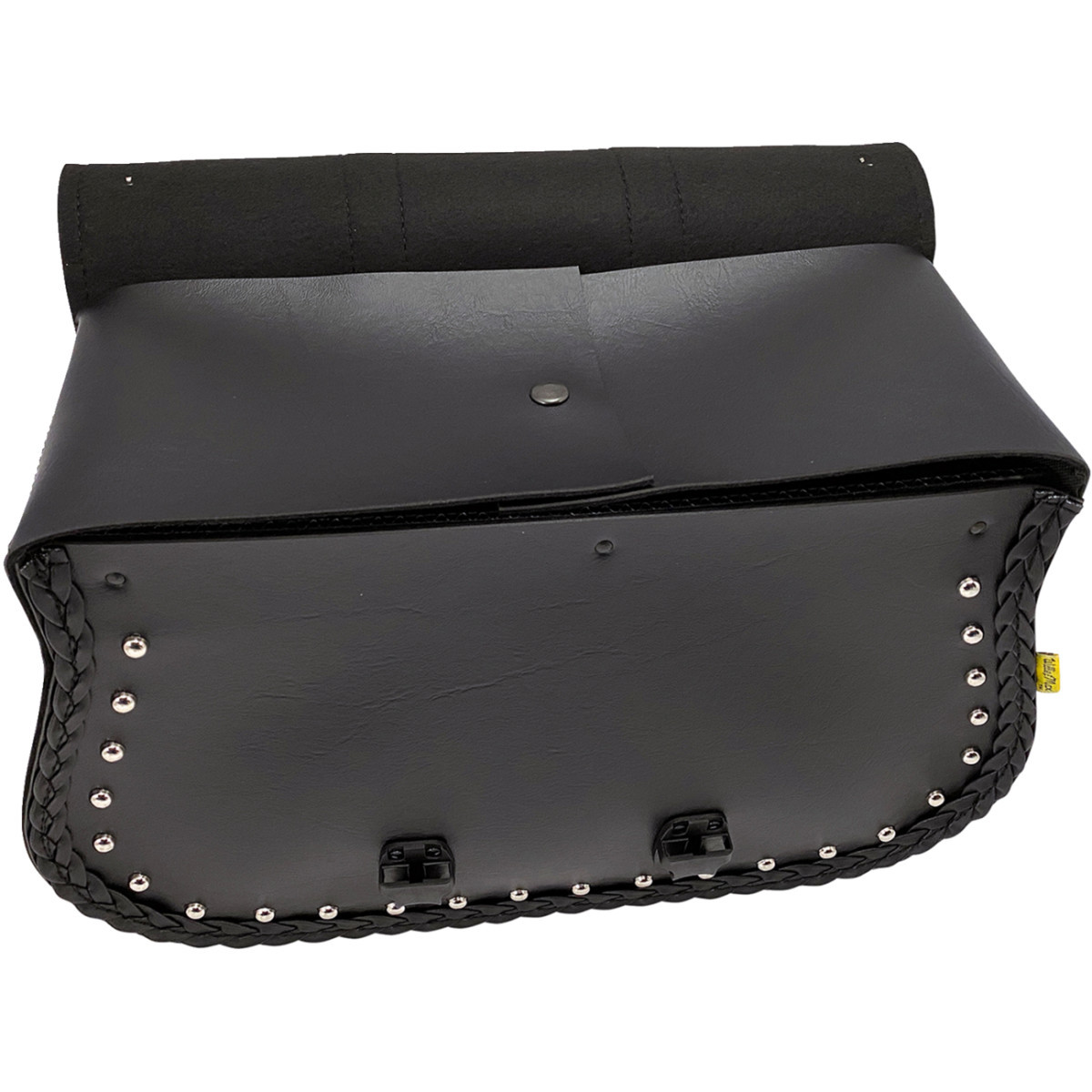 Willie & MAX Luggage #58320-00 - Warrior Saddlebag - Black - Studded - Black