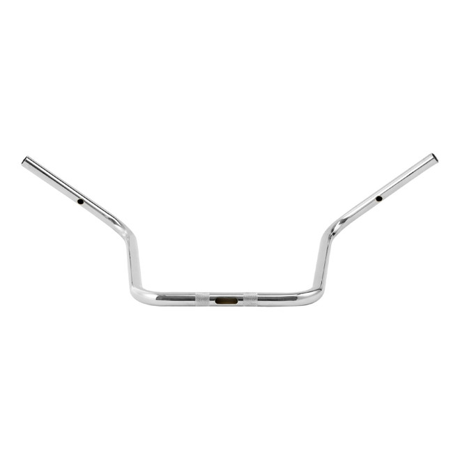 Santee 18" Rise Ape Hanger Handlebars Pre-Drilled Matte Black Chrome Fit For Harley 1'' Clamp