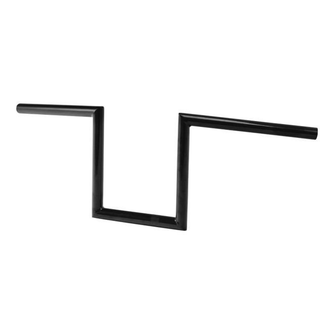 Jammer Gloss Black 1" 10 - Rise 60's Handlebar Without Indent Fit For Harley 1" Clamp